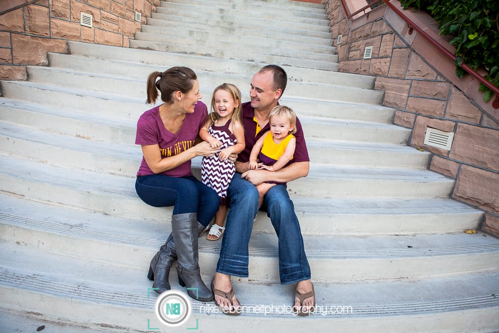 sun devils football family photography session old main ASU