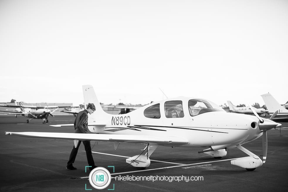 Scottsdale Portrait Photographer with airplanes