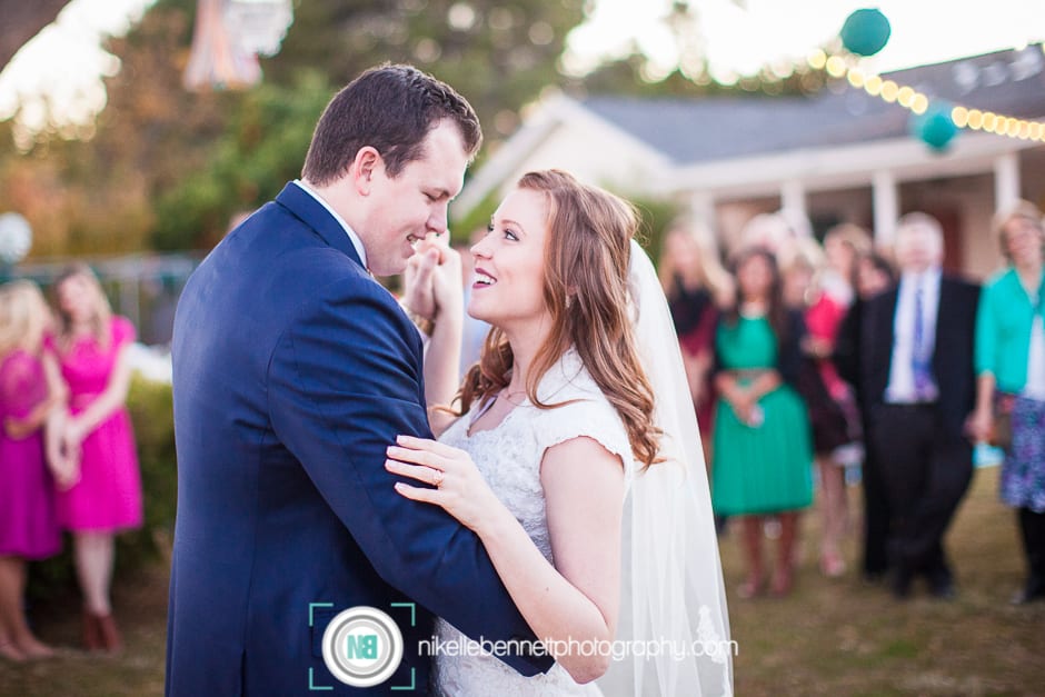 Gilbert Temple Wedding Photographer first dance